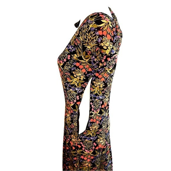 Old Navy Plus Crepe Floral Swing Dress Women's Size 2 Coquette Whimsical  Fall - Picture 4 of 6